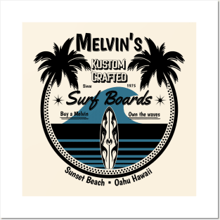 Melvin's Kustom Crafted Surfboards Posters and Art